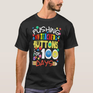 Camiseta Apertando os Botões da Minha Professora por 100 Di