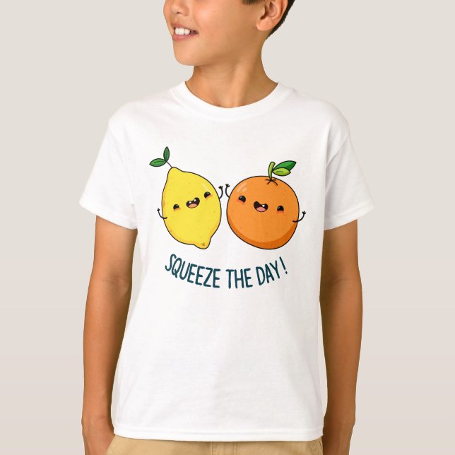 Camiseta Aperte A Caneta De Fruta Positiva No Dia (Frente)