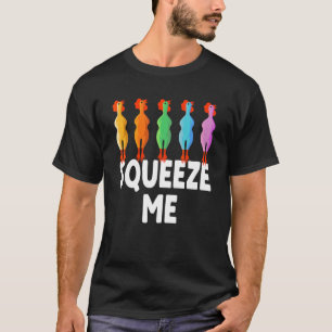 Camiseta Aperte-me o Pintinho de borracha de frango
