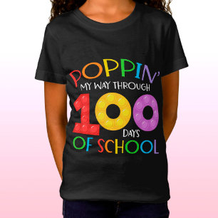 Camiseta Aperte meu caminho através de 100 dias de escola
