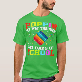 Camiseta Aperte meu caminho através de 100 dias de escola 2