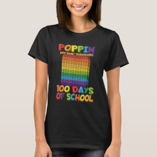 Camiseta Aperte meu caminho através de 100 dias de Pop esco