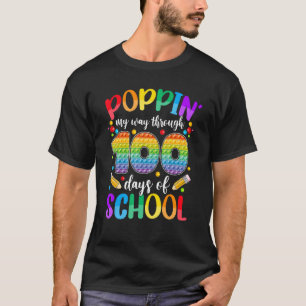 Camiseta Aperte meu caminho por 100 dias de meninos escolar