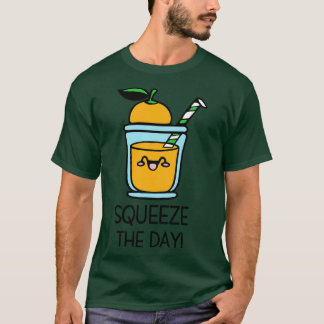 Camiseta Aperte O Dia Kawaii Cute Orange Juice