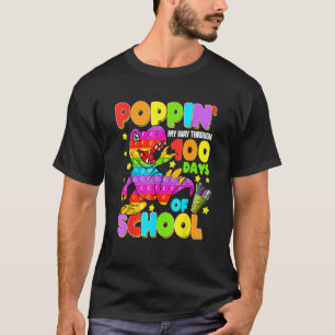 Camiseta Aperte O Meu Caminho Através De 100 Dias De Dinoss