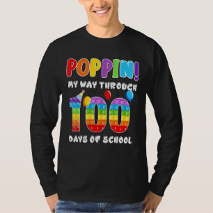 Camiseta Aperte O Meu Caminho Através De 100 Dias De Escola