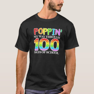 Camiseta Aperte O Meu Caminho Através De 100 Dias De Escola