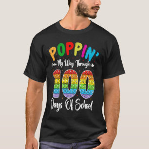 Camiseta Aperte O Meu Caminho Através De 100 Dias De Kinder