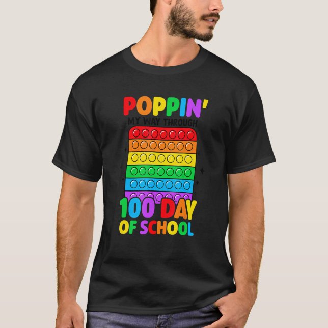 Camiseta Aperte O Meu Caminho Através De 100 Dias De Pop Da (Frente)