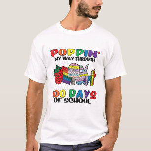Camiseta Aperte O Meu Caminho Através Do 100º Dia Do Profes