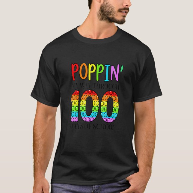 Camiseta Aperte O Meu Caminho Por 100 Dias De Escola Para H (Frente)