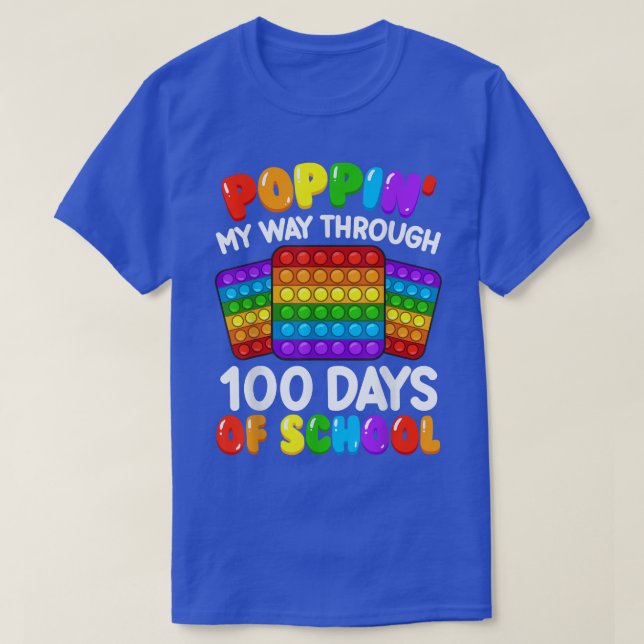 Camiseta Aperte O Meu Caminho Por 100 Dias Engraçado 100 Di (Frente do Design)