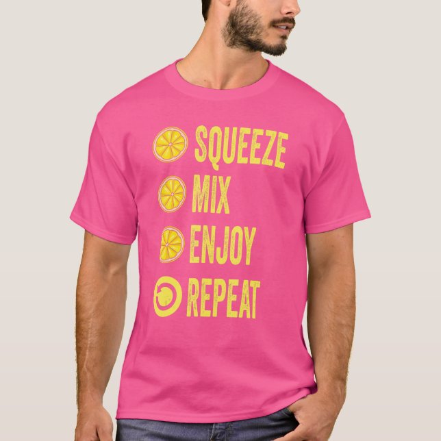 Camiseta Aperte o Mix e desfrute do comando Repeat Lemonade (Frente)