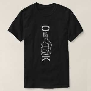 Camiseta Aperte o polegar (ok)