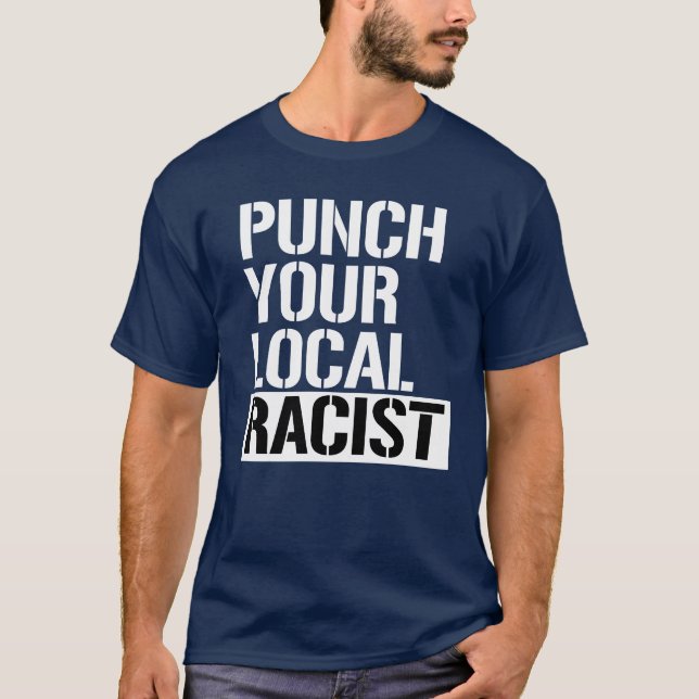 Camiseta Aperte o seu racista local (Frente)