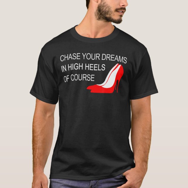 Camiseta Aperte Seus Sonhos Em Alto Salto Inspiracional (Frente)