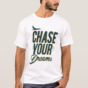 Camiseta Aperte Seus Sonhos Tipografia Motivacional T-Shirt