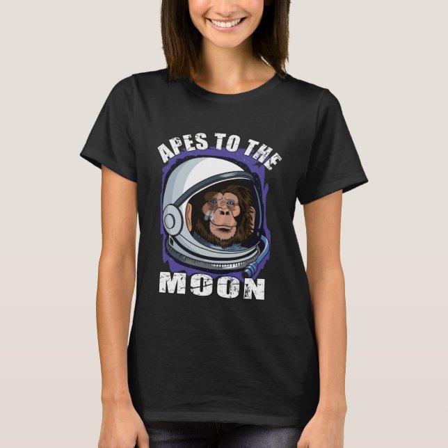 Camiseta Apes together strong HODL diamond hands to the moo (Frente)