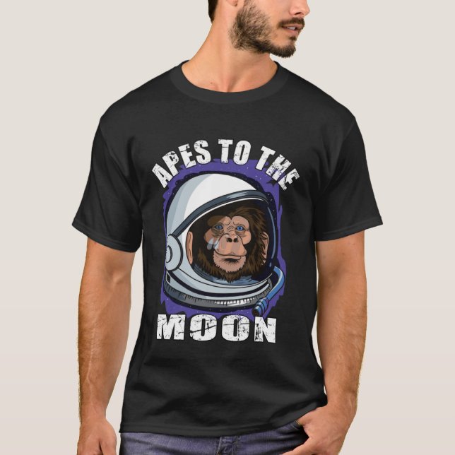 Camiseta Apes together strong HODL diamond hands to the moo (Frente)