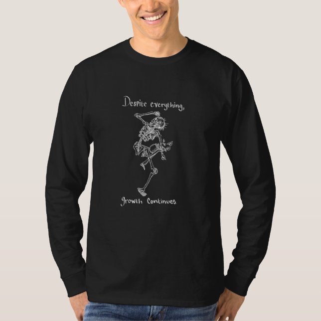 Camiseta Apesar do esqueleto medieval (Frente)