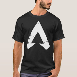 Camiseta Apex Legendas Logotipo Legendas Apex Símbolo Branc