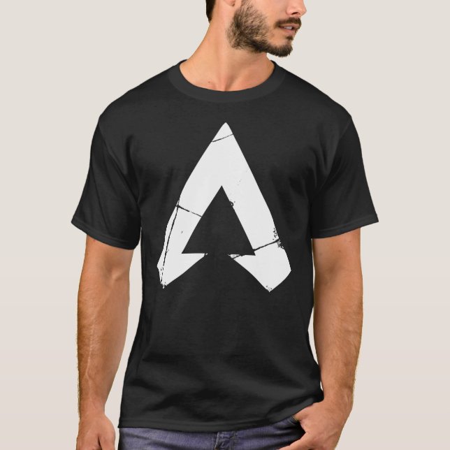 Camiseta Apex Legendas Logotipo Legendas Apex Símbolo Branc (Frente)