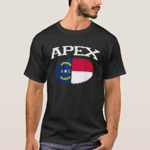 Camiseta APEX NC NORTH CAROLINA Flag Vintage USA Sports Men