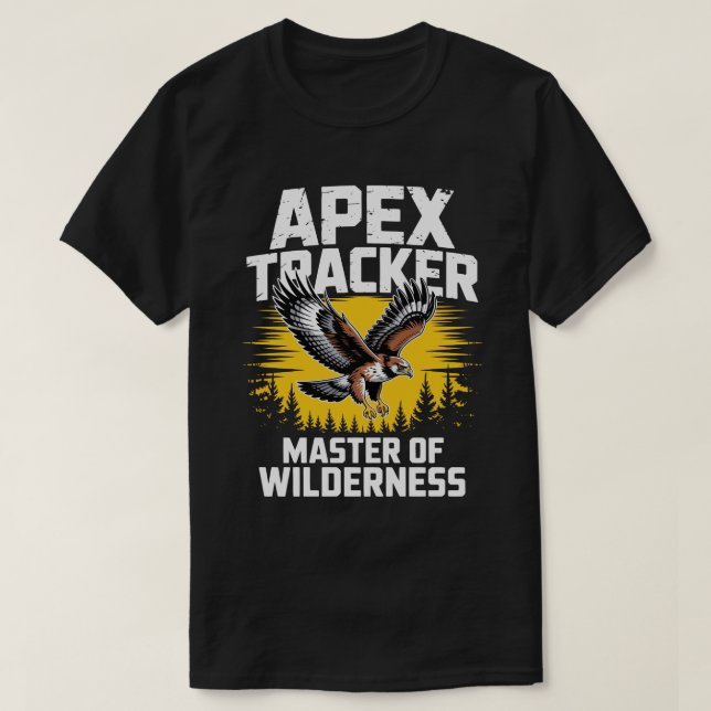 Camiseta Apex Tracker – Flying Eagle Hunting T-Shirt (Frente do Design)
