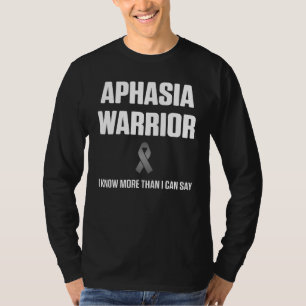 Camiseta Aphasia Warrior Know Diz Consciência Sobre Sobrevi