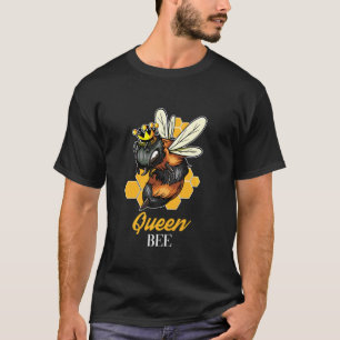 Camiseta Apiarista da Coroa de Abelhas Rainha