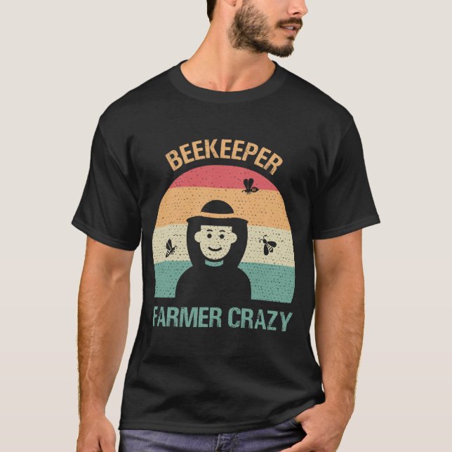 Camiseta Apicultor Fazendeiro Louco (Frente)