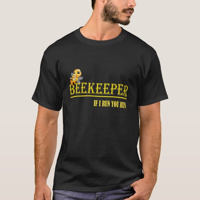 Camiseta Apicultor – Se eu corro, você corre – Abelha – Api (Frente)