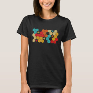 Camiseta Apicultura Abelha Retro Vintage Honeycomb