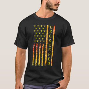 Camiseta Apicultura de Bandeira Americana