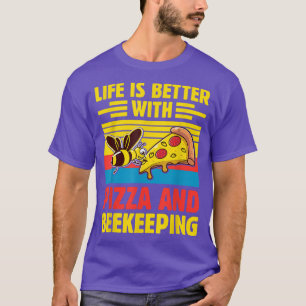 Camiseta Apicultura Engraçada - Pizza Lover Honey Beery Lov