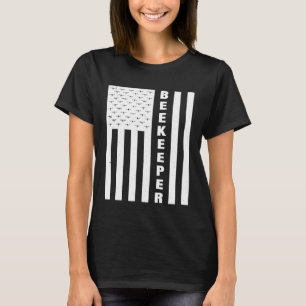 Camiseta Apiculturista De Bandeira Dos Eua