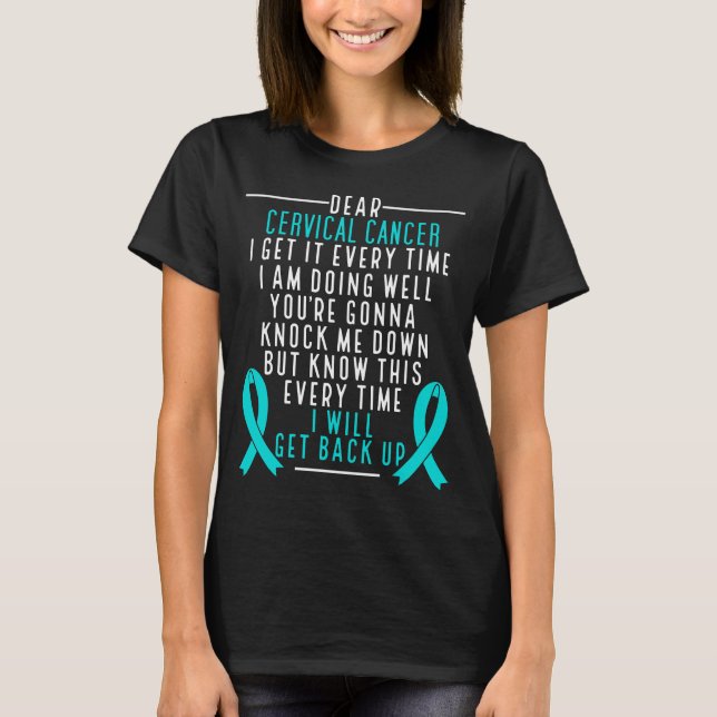 Camiseta Apilomavírus Humano Sensibilização para o Cancer C (Frente)