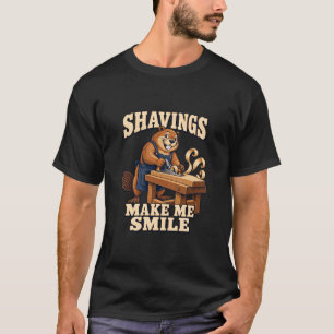 Camiseta Aplainamento de Castor de Marcenaria Me Faz Sorrir