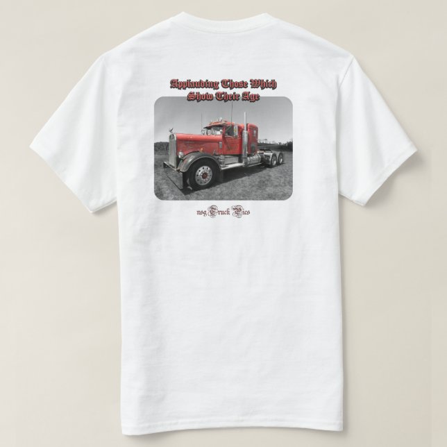 Camiseta Aplaudindo sua idade, Kenworth (Verso do Design)