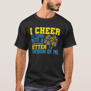 Camiseta Aplaudir Cheerleading I Aplaudir Para Me Tornar Um