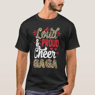 Camiseta Aplaudir Gaga Maior Fã Estampa de Leopardo e Pom P