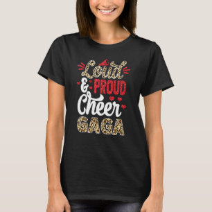 Camiseta Aplaudir Gaga Maior Fã Estampa de Leopardo e Pom P
