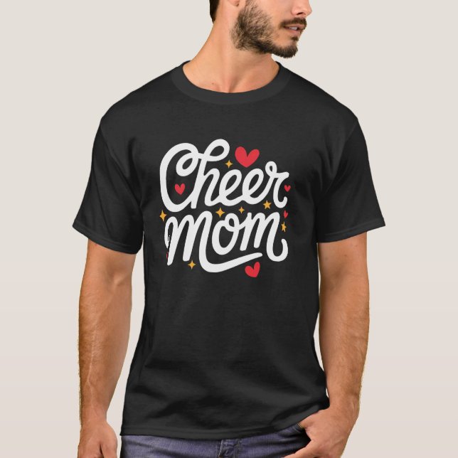 Camiseta Aplaudir Mãe Fofo Líder de Torcida Mãe (Frente)