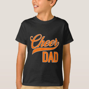 Camiseta Aplaudir Pai Azul e Laranja Cheerleading Combinand