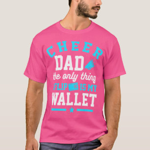 Camiseta Aplaudir Pai Cheerleader Pai Competição de Cheerle