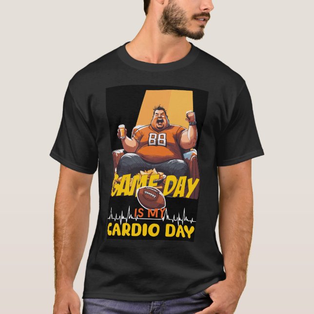 Camiseta Aplausos Alto, Cardio Orgulhoso: Glória do Dia do  (Frente)