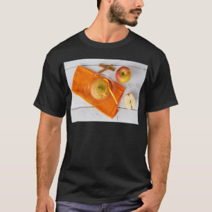 Camiseta Aplausos com canela e colher de laranja