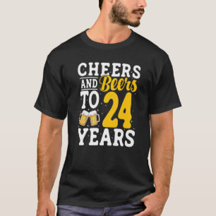 Camiseta Aplausos e cervejas até 24 anos antes do Bebendo 2