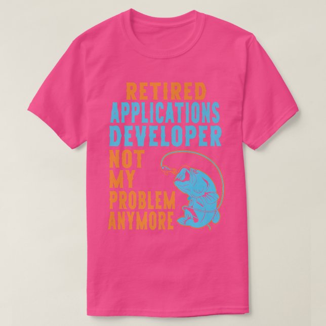 Camiseta Aplicações Aposentadas Desenvolvedores De Lover De (Frente do Design)