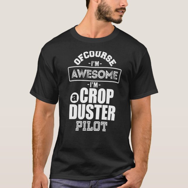 Camiseta Aplicativo Aéreo Crop Duster AG Piloto Ap (Frente)